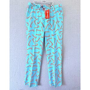 Shinesty Christmas Pants Mens 38x35 Peppermint Pimp Canes Candy Cane Print NWT